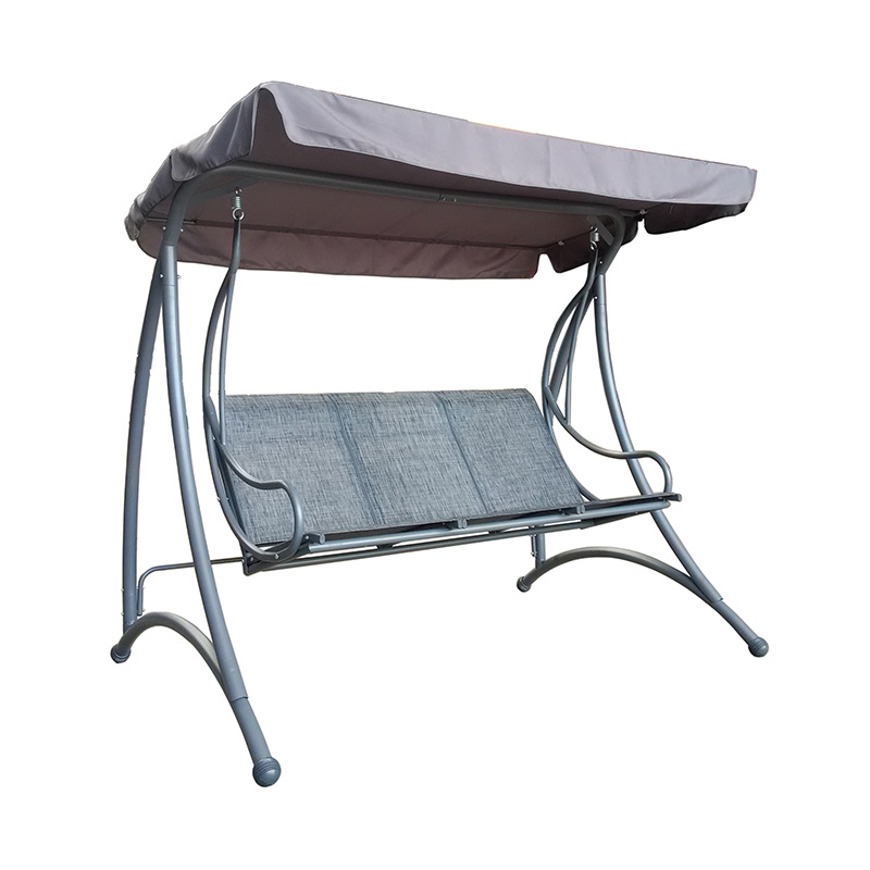 YLX-4043 Уличное железное трехместное кресло-качалка